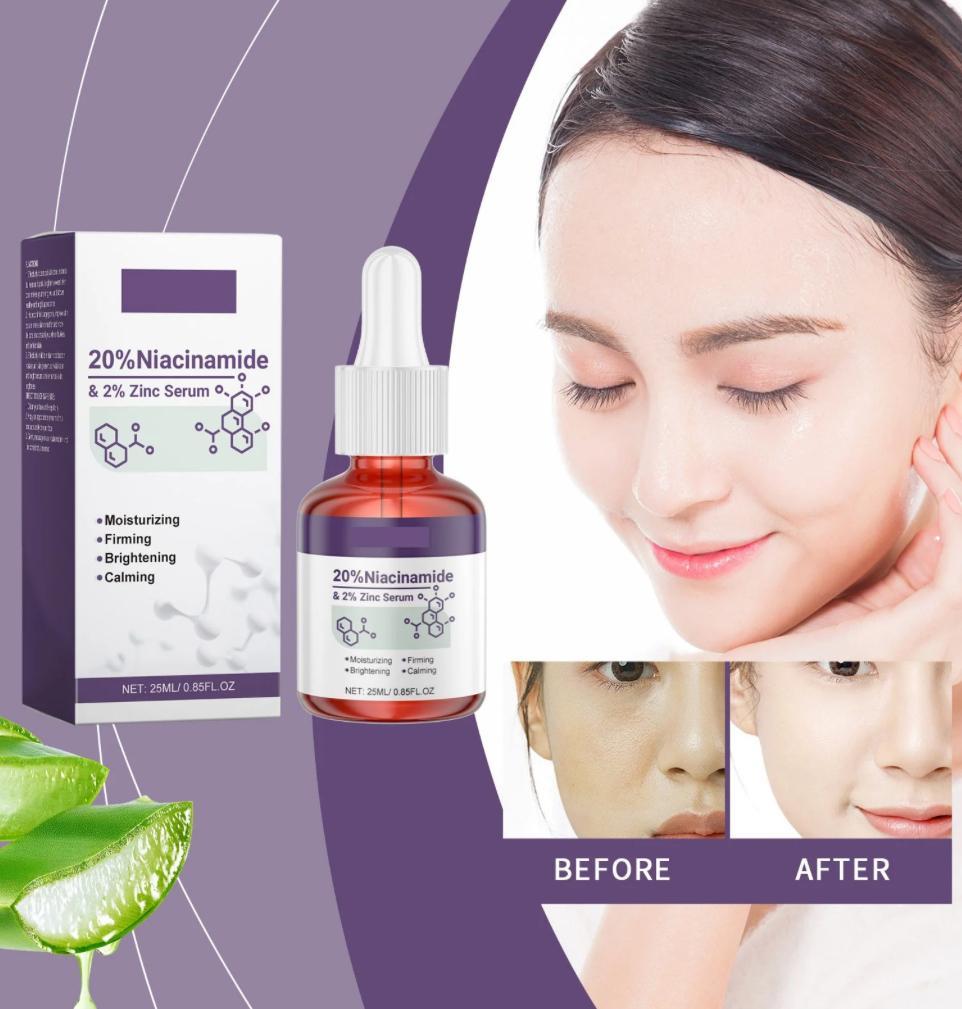 Ser cu Zinc si Niacinamide, cu efect de calmare si luminozitate - Extensii de par București